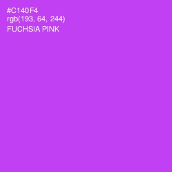 #C140F4 - Fuchsia Pink Color Image