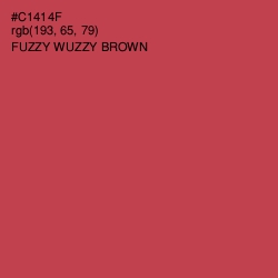 #C1414F - Fuzzy Wuzzy Brown Color Image