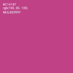 #C14187 - Mulberry Color Image