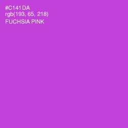 #C141DA - Fuchsia Pink Color Image