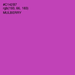 #C142B7 - Mulberry Color Image