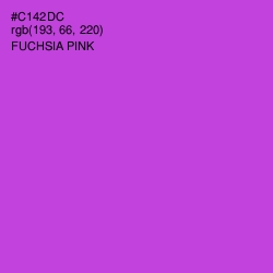 #C142DC - Fuchsia Pink Color Image