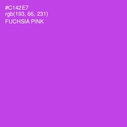 #C142E7 - Fuchsia Pink Color Image