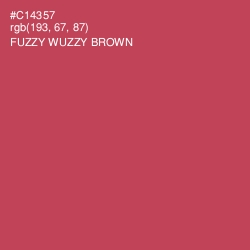 #C14357 - Fuzzy Wuzzy Brown Color Image