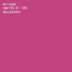 #C14380 - Mulberry Color Image