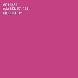 #C14384 - Mulberry Color Image