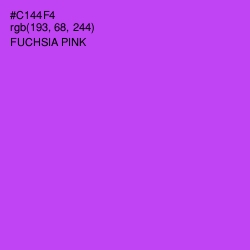 #C144F4 - Fuchsia Pink Color Image