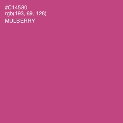 #C14580 - Mulberry Color Image