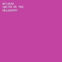 #C145A0 - Mulberry Color Image