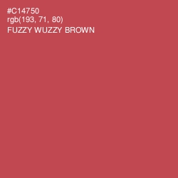 #C14750 - Fuzzy Wuzzy Brown Color Image