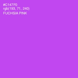 #C147F0 - Fuchsia Pink Color Image