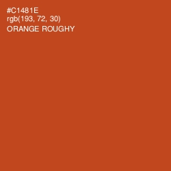 #C1481E - Orange Roughy Color Image