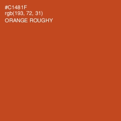 #C1481F - Orange Roughy Color Image