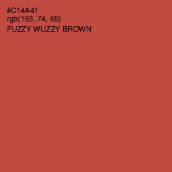 #C14A41 - Fuzzy Wuzzy Brown Color Image