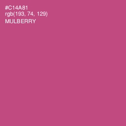 #C14A81 - Mulberry Color Image