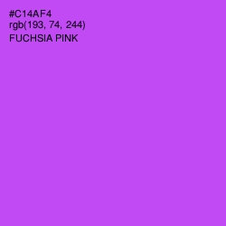 #C14AF4 - Fuchsia Pink Color Image