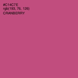 #C14C7E - Cranberry Color Image