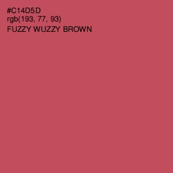 #C14D5D - Fuzzy Wuzzy Brown Color Image