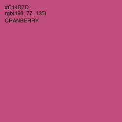 #C14D7D - Cranberry Color Image