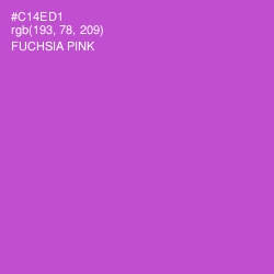 #C14ED1 - Fuchsia Pink Color Image