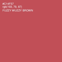 #C14F57 - Fuzzy Wuzzy Brown Color Image