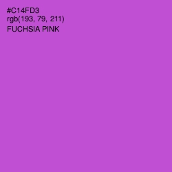 #C14FD3 - Fuchsia Pink Color Image