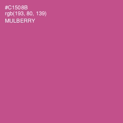#C1508B - Mulberry Color Image