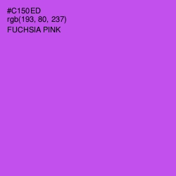 #C150ED - Fuchsia Pink Color Image