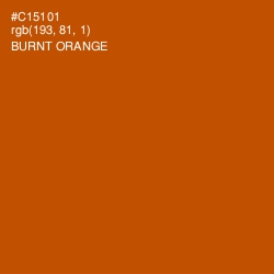 #C15101 - Burnt Orange Color Image