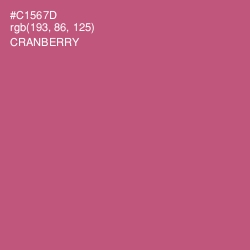 #C1567D - Cranberry Color Image