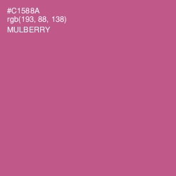 #C1588A - Mulberry Color Image