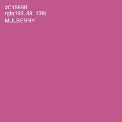 #C1588B - Mulberry Color Image