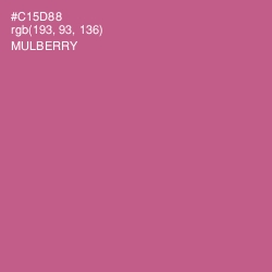 #C15D88 - Mulberry Color Image