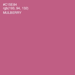 #C15E84 - Mulberry Color Image