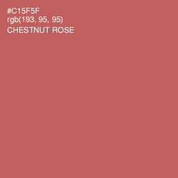 #C15F5F - Chestnut Rose Color Image