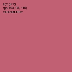 #C15F73 - Cranberry Color Image