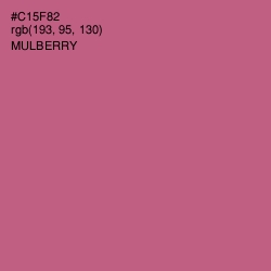 #C15F82 - Mulberry Color Image