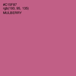 #C15F87 - Mulberry Color Image