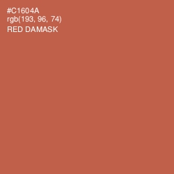#C1604A - Red Damask Color Image