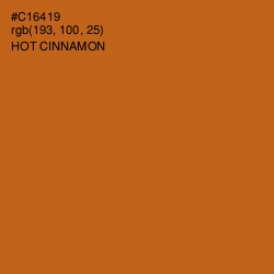 #C16419 - Hot Cinnamon Color Image