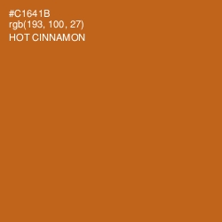 #C1641B - Hot Cinnamon Color Image