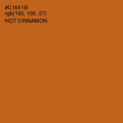 #C1641B - Hot Cinnamon Color Image