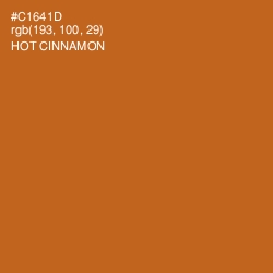 #C1641D - Hot Cinnamon Color Image