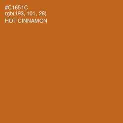 #C1651C - Hot Cinnamon Color Image