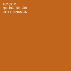 #C1651D - Hot Cinnamon Color Image