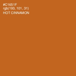 #C1651F - Hot Cinnamon Color Image