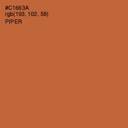 #C1663A - Piper Color Image