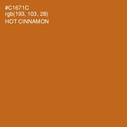 #C1671C - Hot Cinnamon Color Image