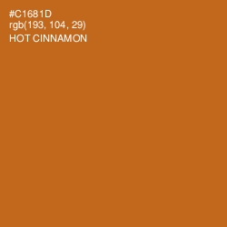 #C1681D - Hot Cinnamon Color Image