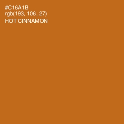 #C16A1B - Hot Cinnamon Color Image